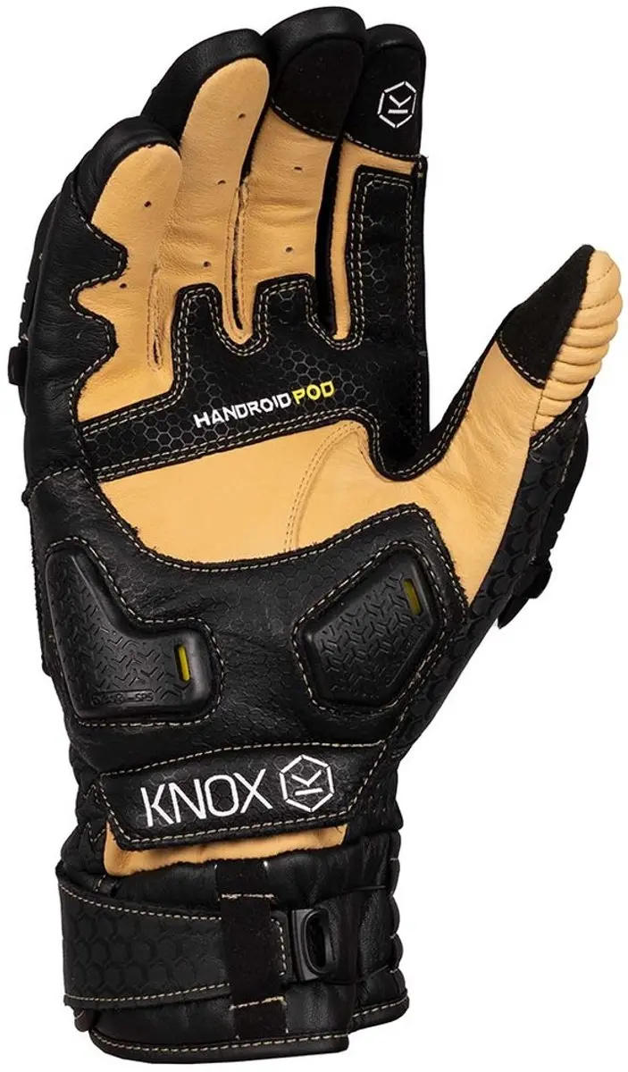 Knox Handroid Pod Mk5 Motorhandschoenen - Black-Sand S - afbeelding 2 van 2