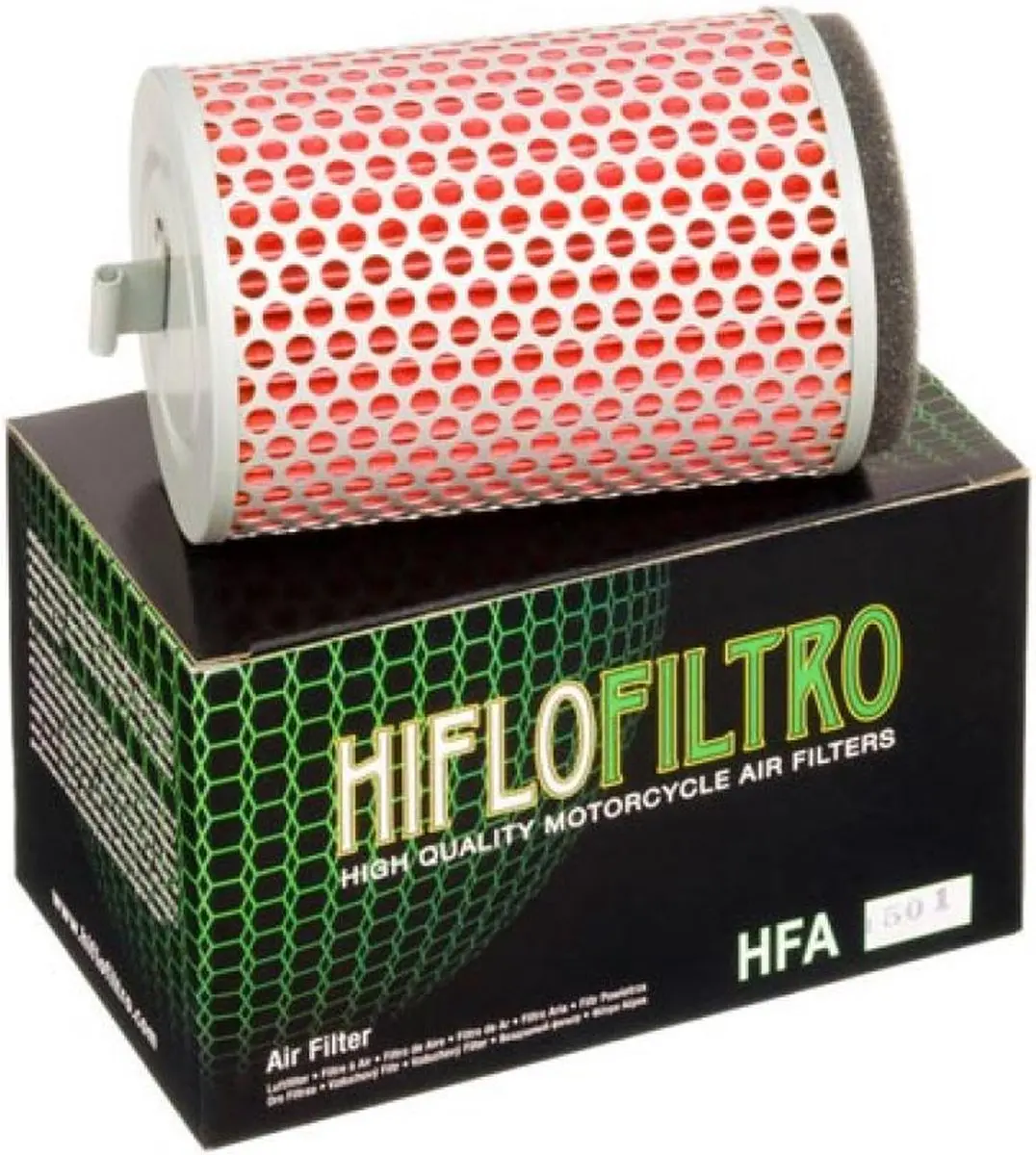 Hiflofiltro-luchtfilter voor Honda 500 CB S (1998-2002), model HFA1501, nieuw