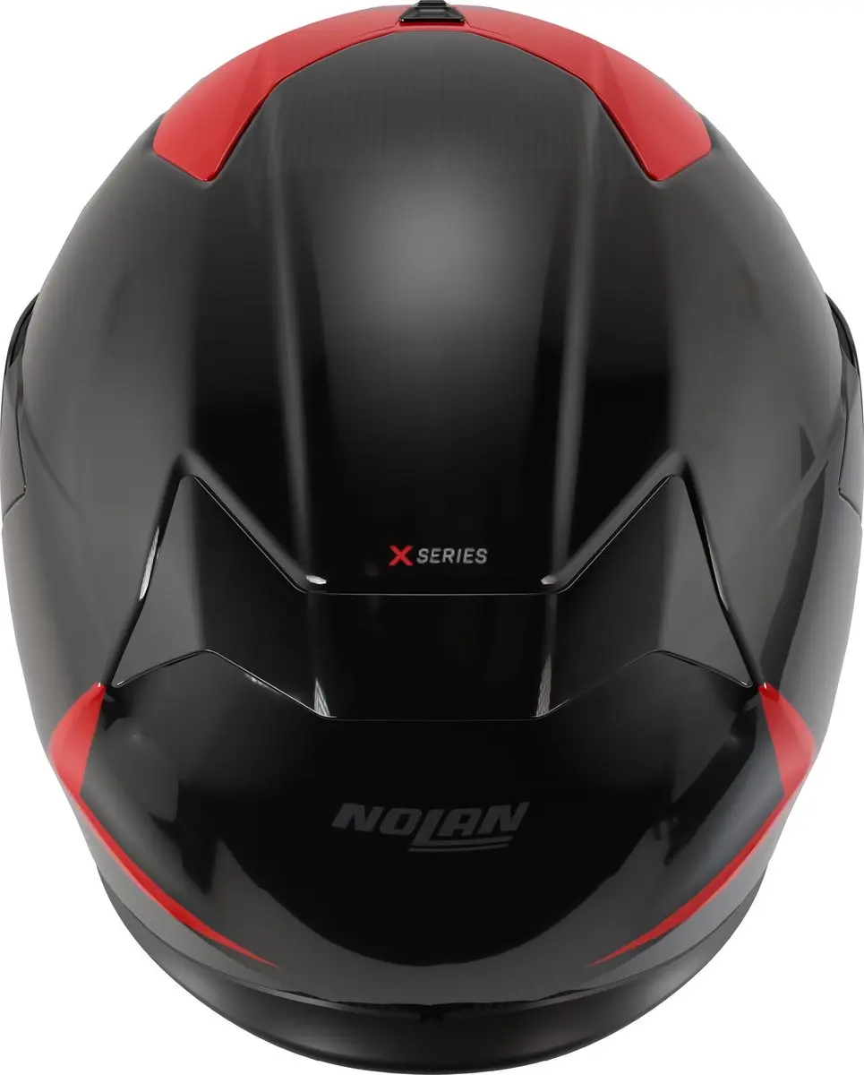 Nolan X-904 Ultra Carbon Emblema Helm - S - Zwart/Rood - afbeelding 4 van 6