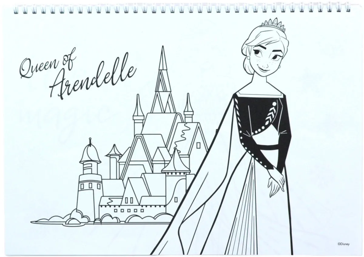 Disney Frozen Hart Spiraalschetsboek - 40 Pagina's Multi