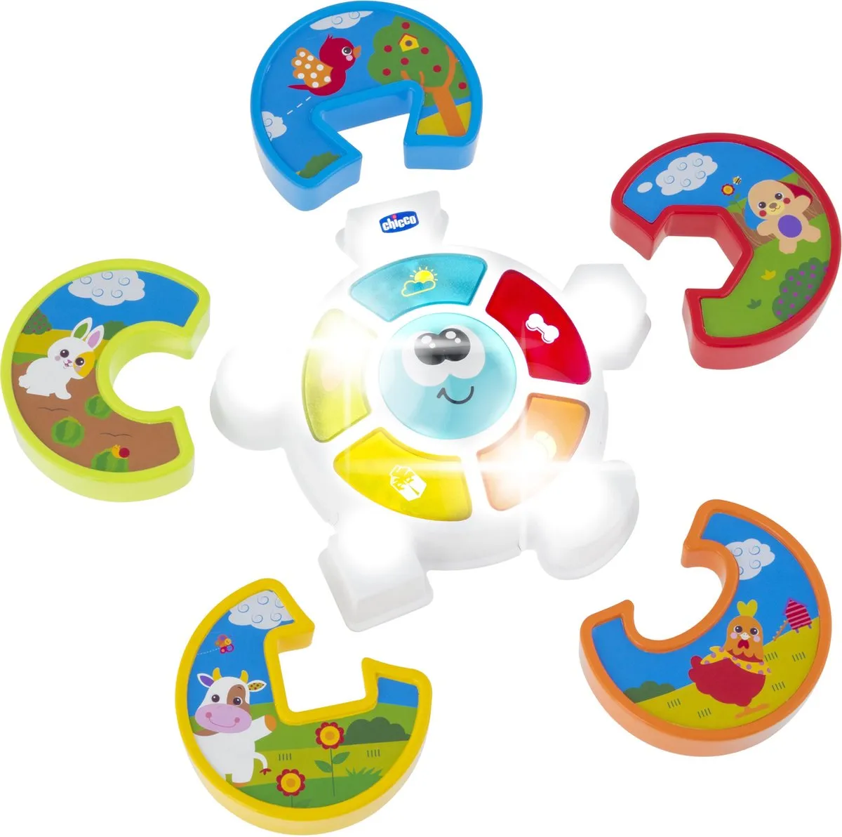 Chicco Guess the Animal Puzzel - 6 Stukjes - Multicolor - afbeelding 5 van 6