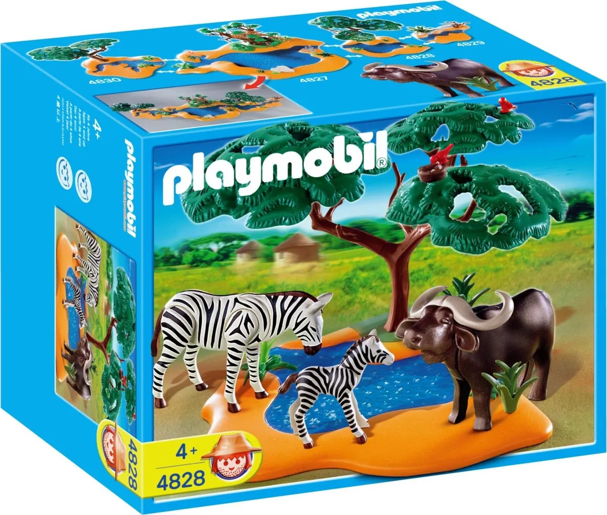 Playmobil Afrikaanse Buffel met Zebra 4828