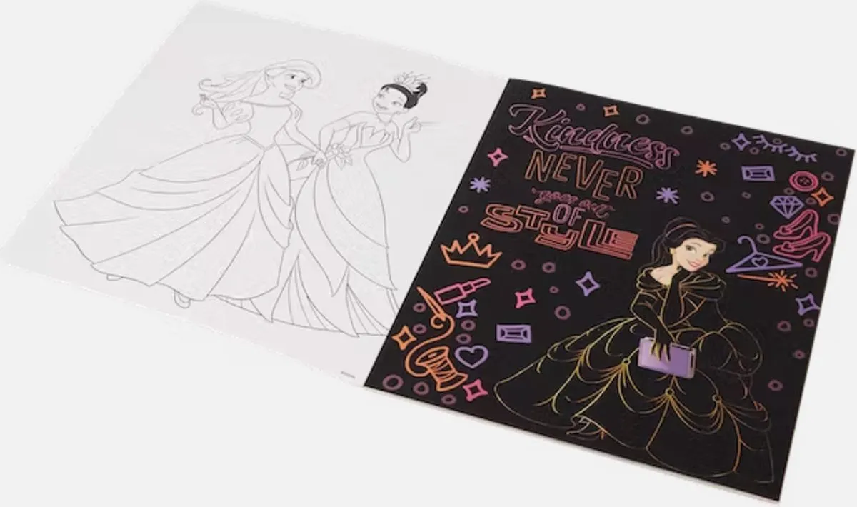 Disney Princess Tover Krasblok 14 Pagina's - met Kraspen