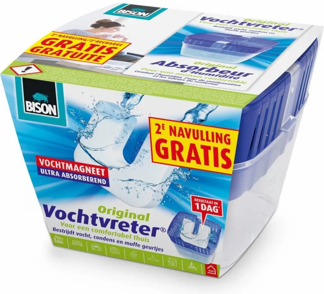Bison Vochtvreter Neutraal 450g - Incl. Navulmagneet - afbeelding 6 van 6