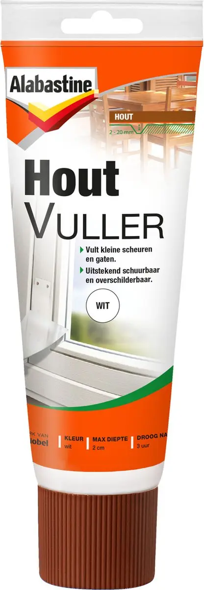 Alabastine houtvuller wit
