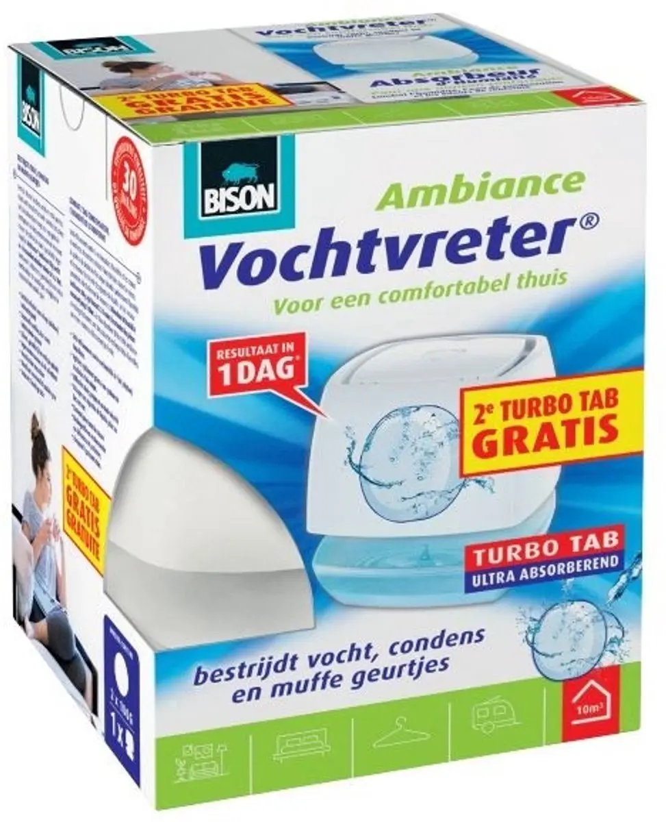 Bison Vochtvreter Ambiance 100g - Wit - afbeelding 5 van 6