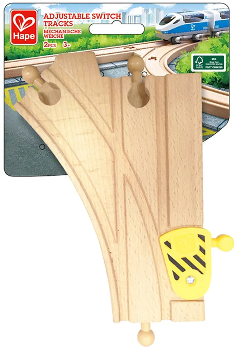 Hape Houten Treinbaan Wissel 2 Stuks - E3781