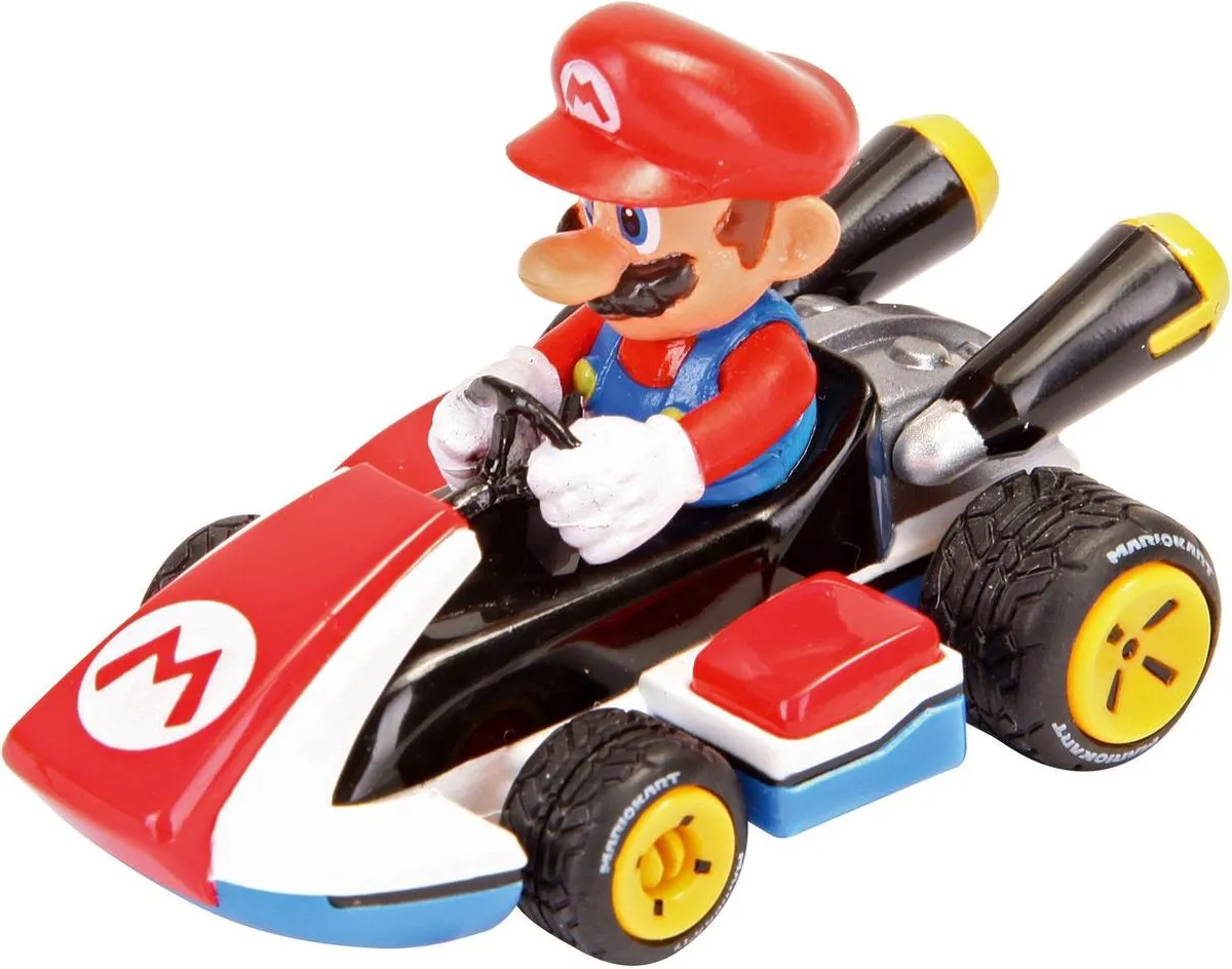 Carrera Mario Kart P-S Mario 3Pack Pull Back Auto 1:43 - Multi