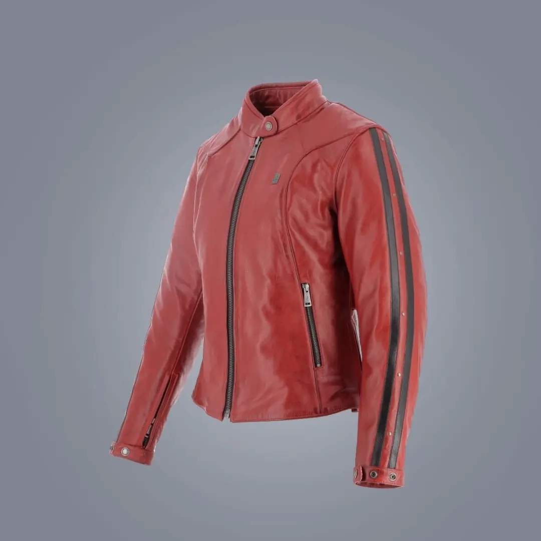 Helstons Victoria Leren Jas - Rood