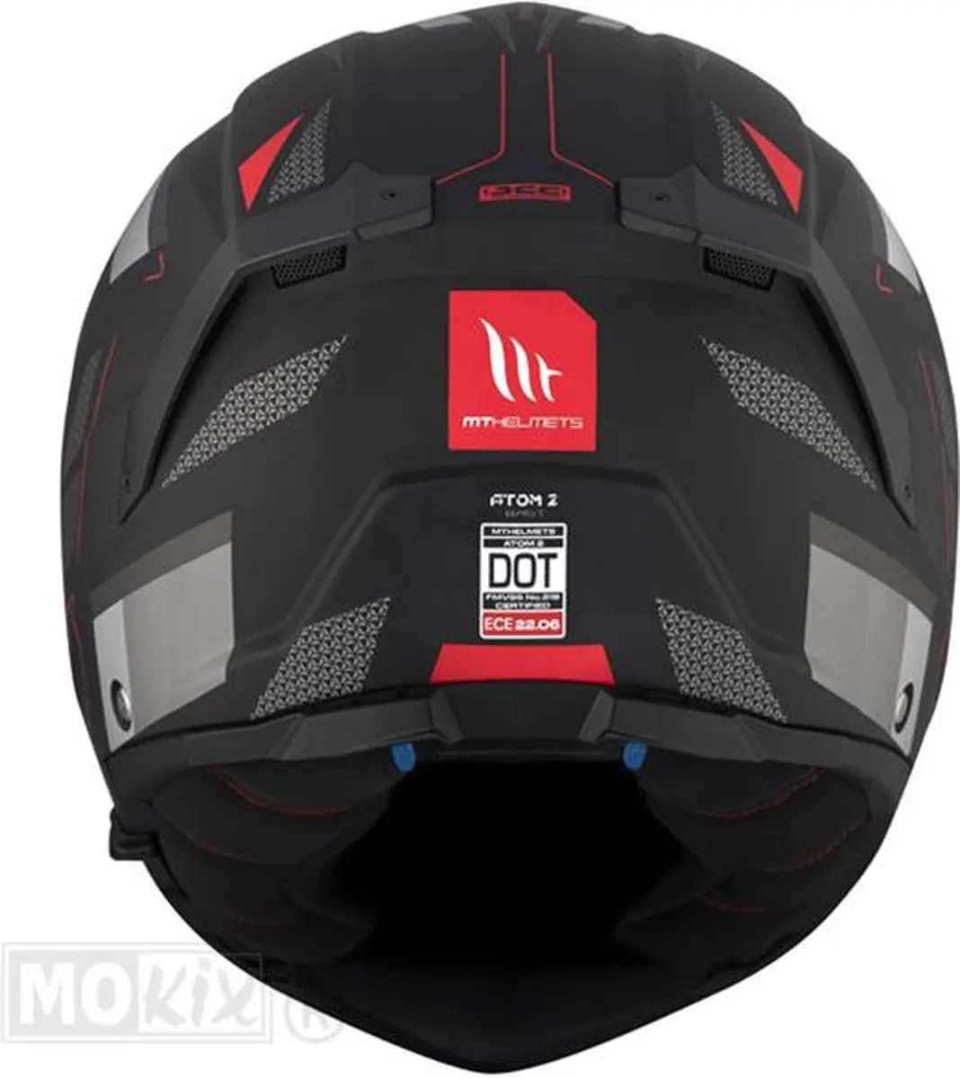 MT Helmets Atom 2 SV Systeemhelm - M - Bast mat zwart/rood