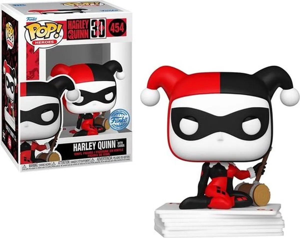 Funko Pop! Harley Quinn #454 Harley Quinn with Cards - Mutli