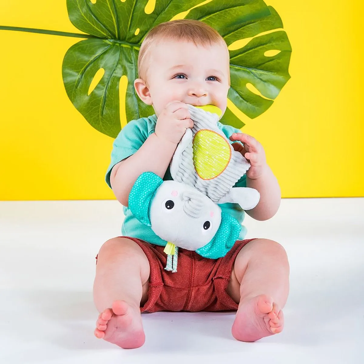 Bright Starts Baby Knuffeldoek Olifant - Multicolor