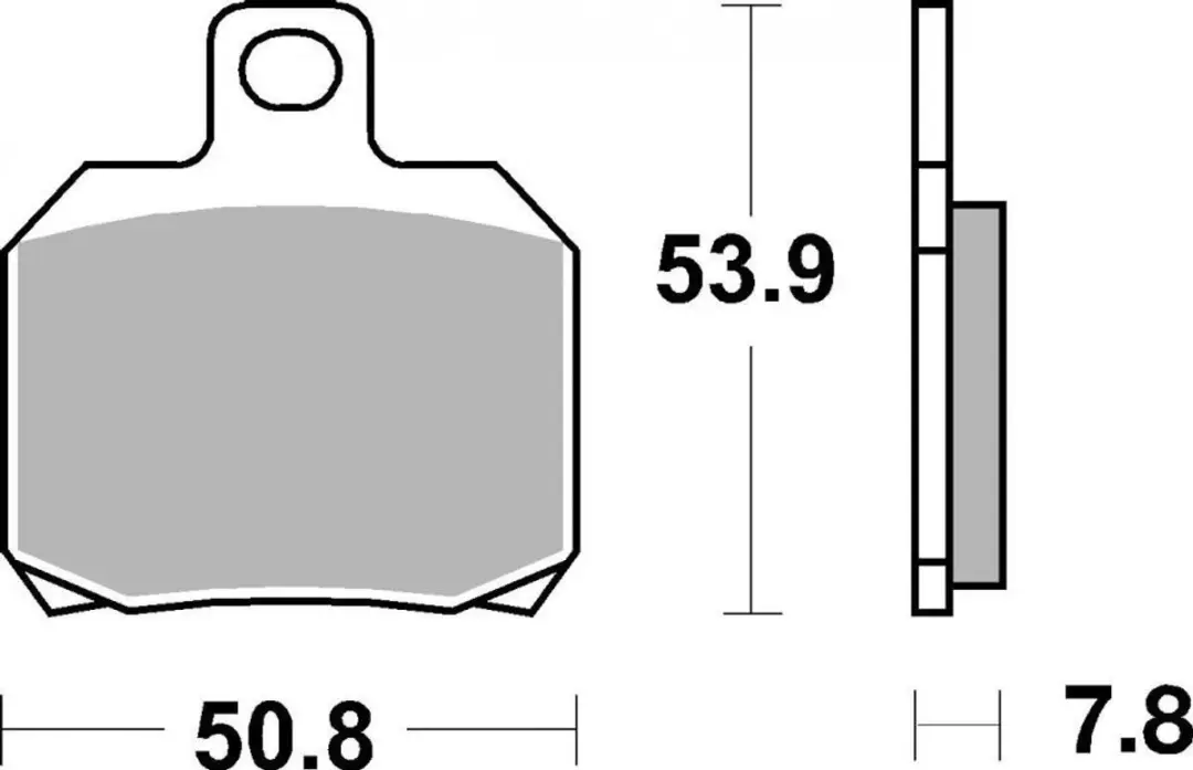 SBS 730HF Keramische Remblokken - Zilver - afbeelding 3 van 3