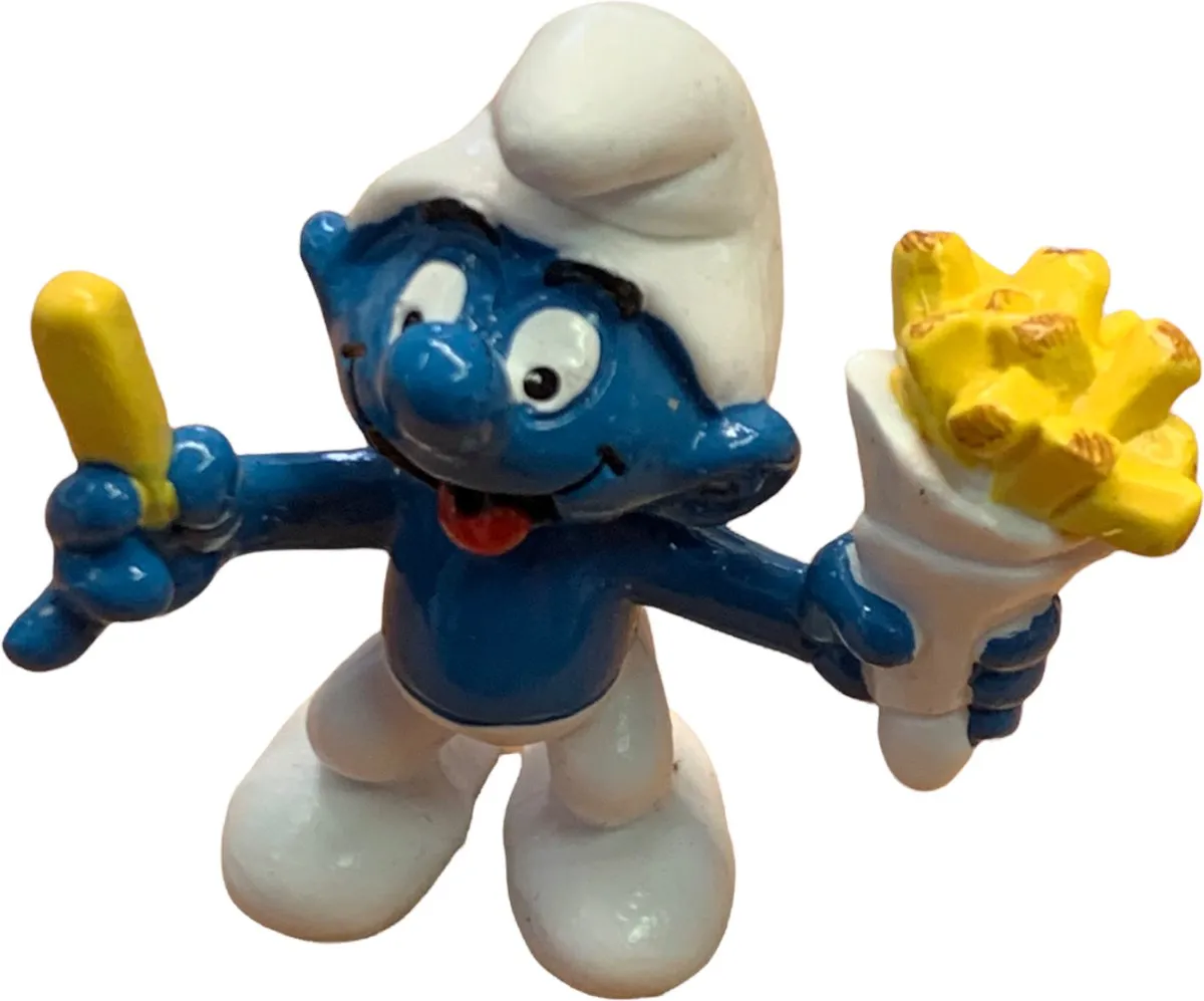 Schleich Smurf met Vlaamse Frites 5,5 cm