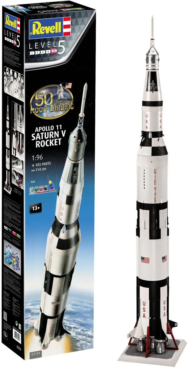 Revell Apollo 11 Saturn V Rocket Modelbouwpakket 1:96
