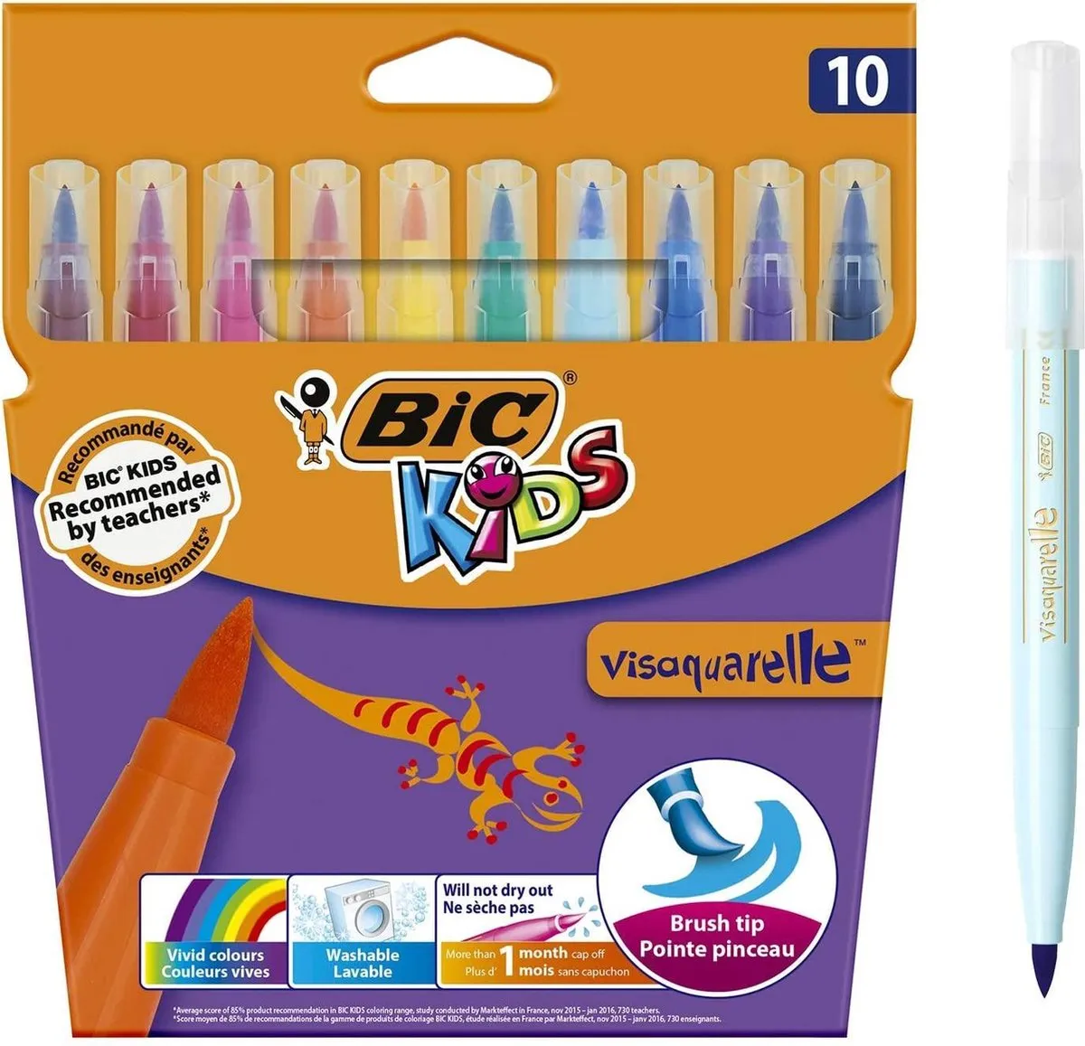 Bic Kids Visaquarelle Viltstiften - 10 Stuks