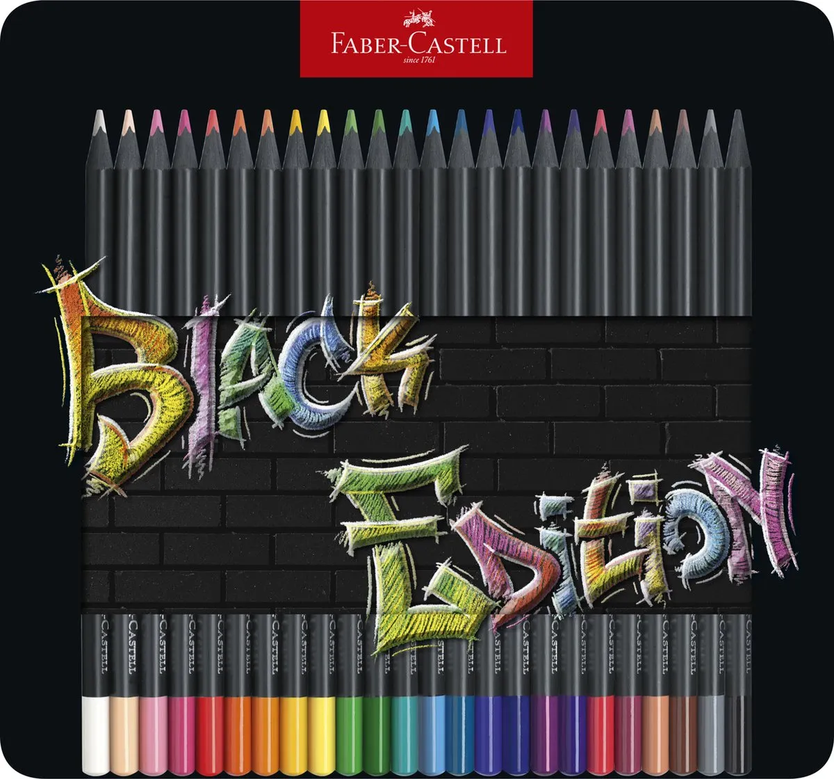 Faber-Castell Black Edition FC-116425 Kleurpotloden - 24 Stuks
