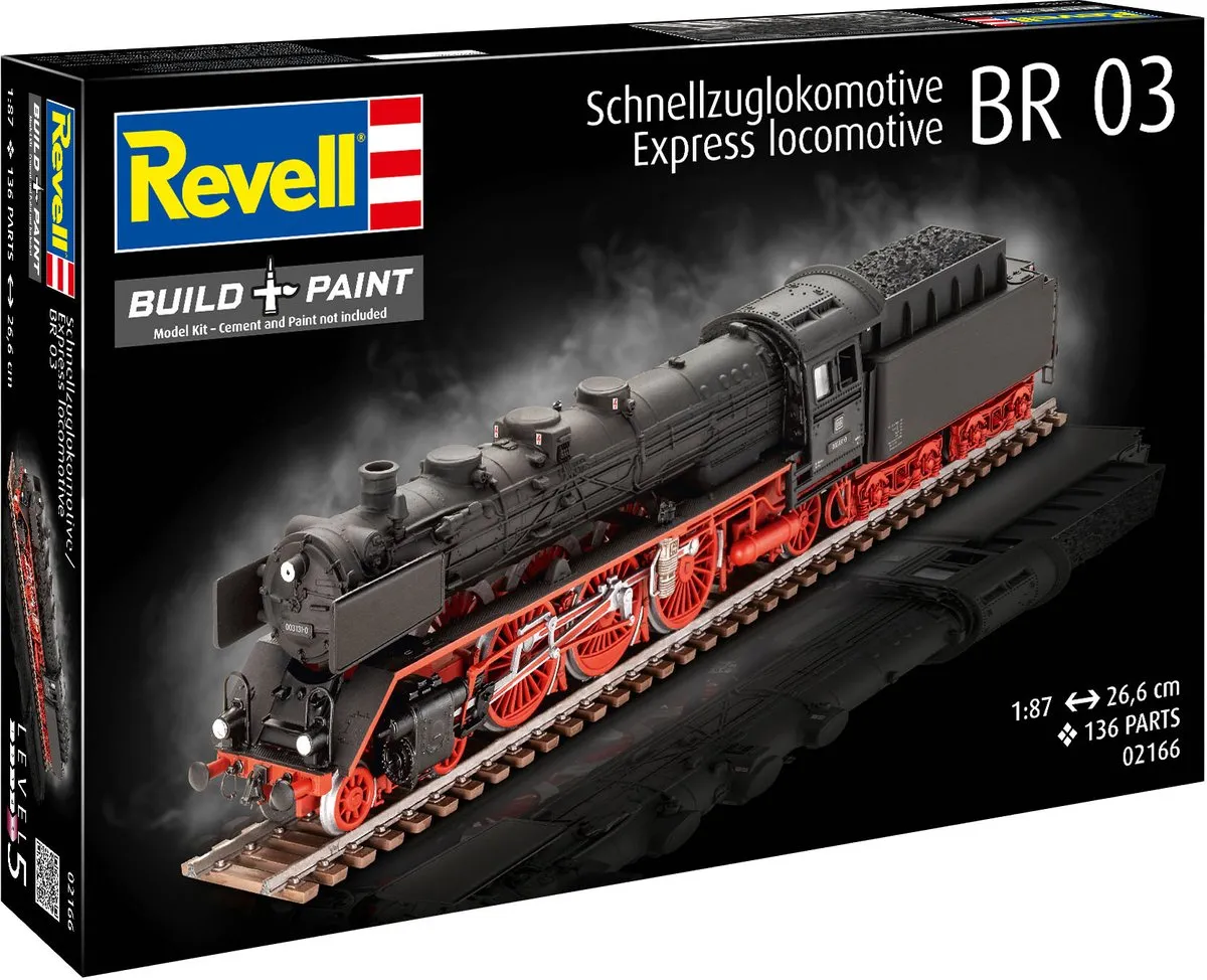 Revell 02166 Schnellzuglokomotive BR03 Modelbouwpakket - 1:87 - Multi