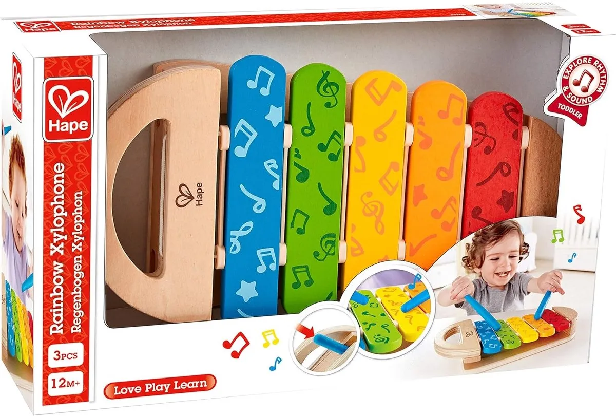 Hape Regenboog Xylofoon - Veelkleurig