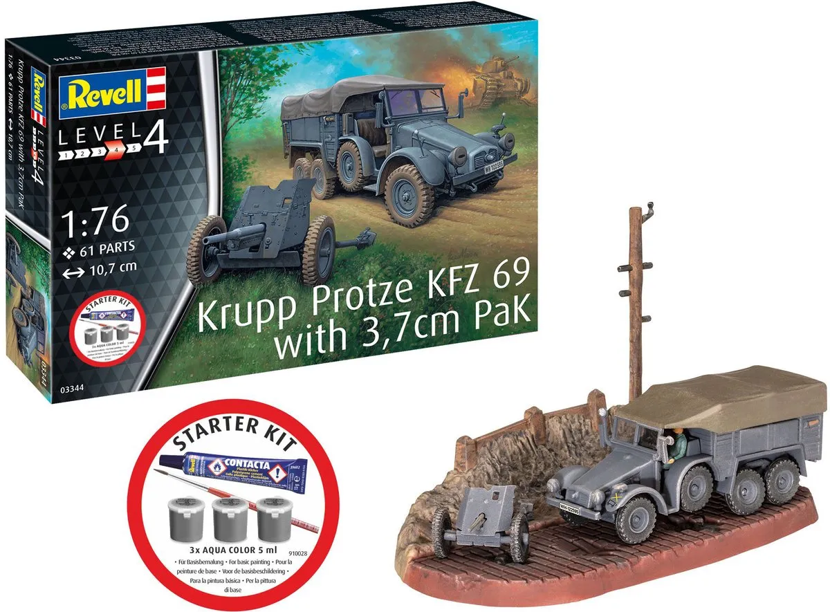 Revell Krupp Protze KFZ 69 73344 Modelbouwpakket