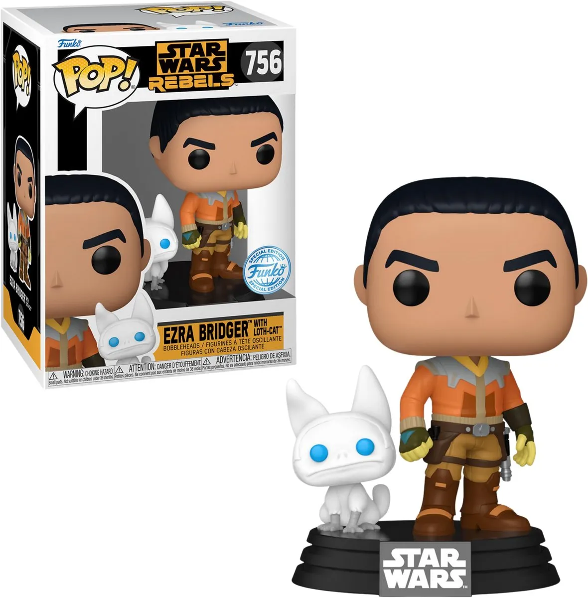 Funko Pop! Star Wars Ezra Bridger #756 - Multicolor