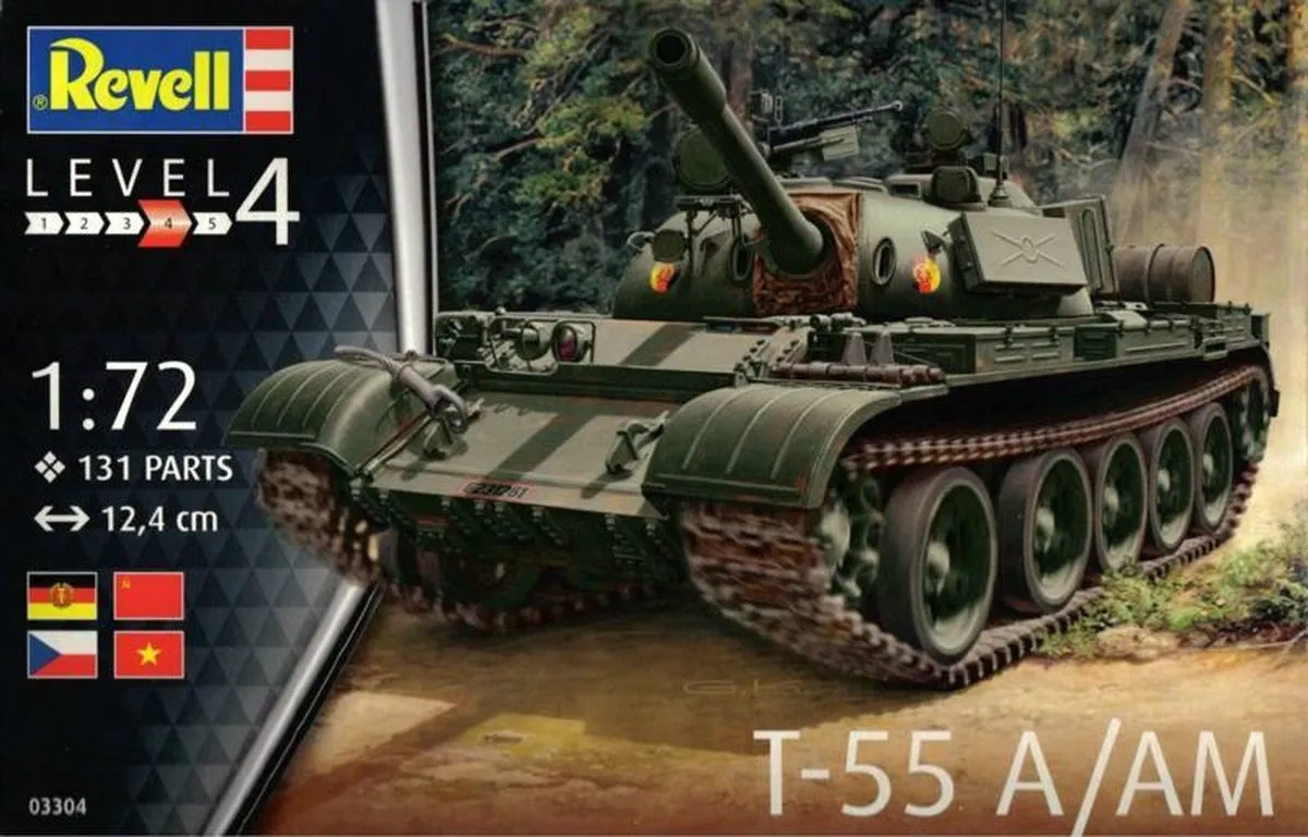 Revell 1:72 T-55 A/AM Modelbouwset - 131 Onderdelen