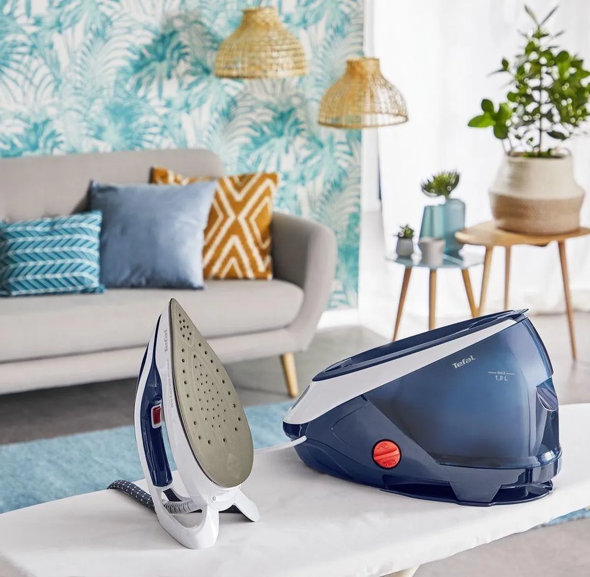 Tefal Pro Express Protect GV9221 Stoomgenerator 2600W - Blauw/Wit