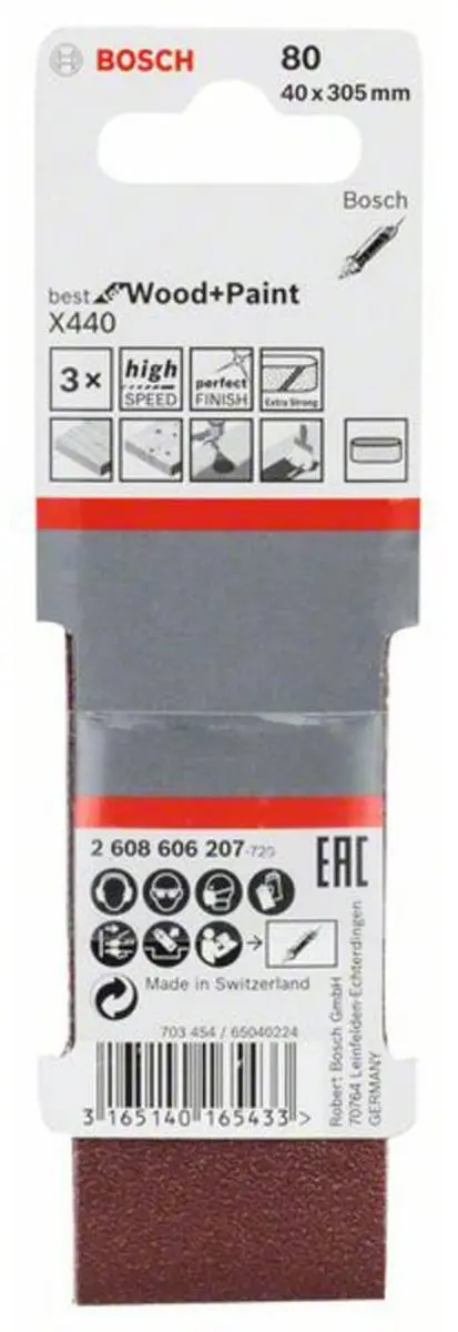 Bosch 3 Banden 40x305mm Best Wood+Paint 80 - Hout - afbeelding 5 van 6