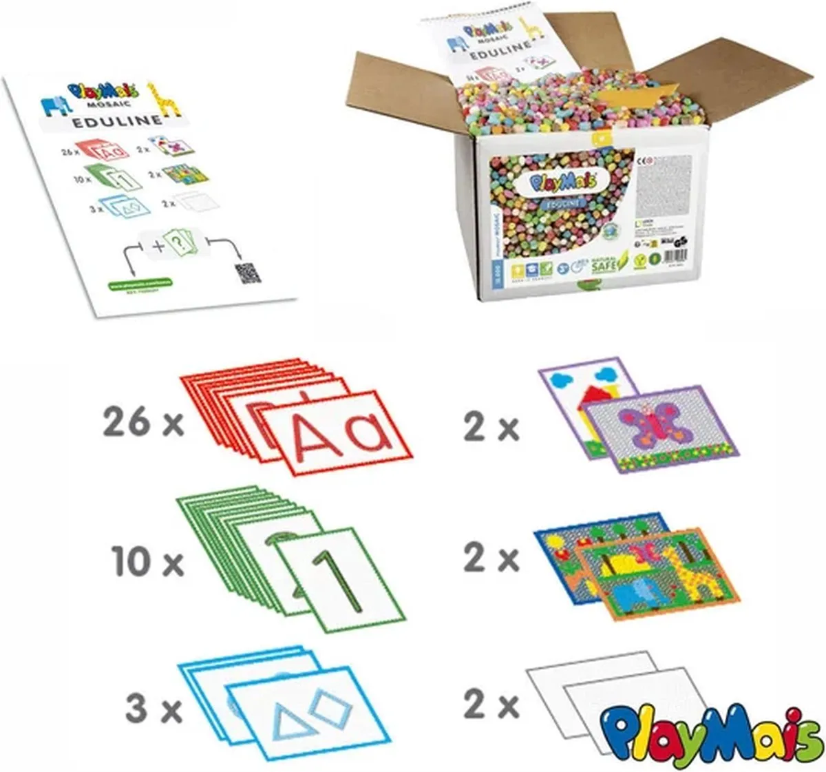 PlayMais Eduline Mosaic Meerkleurig - 12.055 Stukjes
