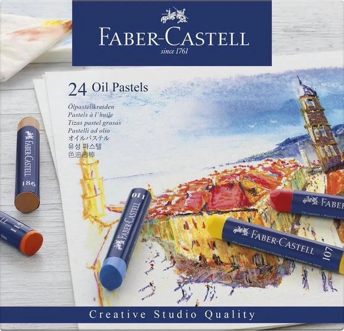 Faber-Castell Creative Studio Oliepastelkrijt 24 Stuks