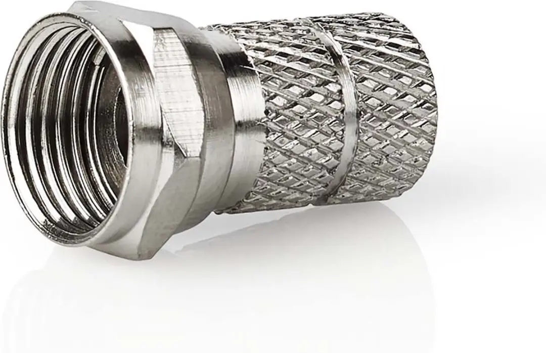Nedis F-Connector Recht Male Vernikkeld 75 Ohm - 5 Stuks - afbeelding 3 van 6