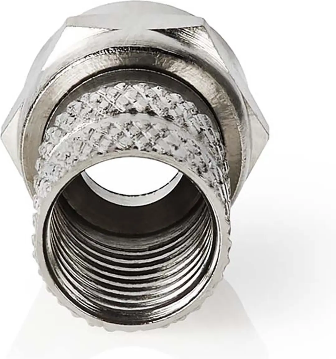 Nedis F-Connector Recht Male Vernikkeld 75 Ohm - 5 Stuks - afbeelding 2 van 6