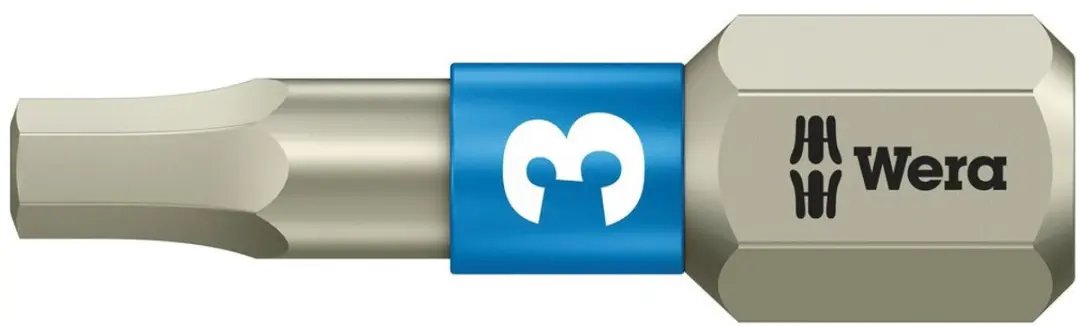 "Bit 1/4"" DIN3126 C6,3 Hex 3,0x25mm roestv. Wera"