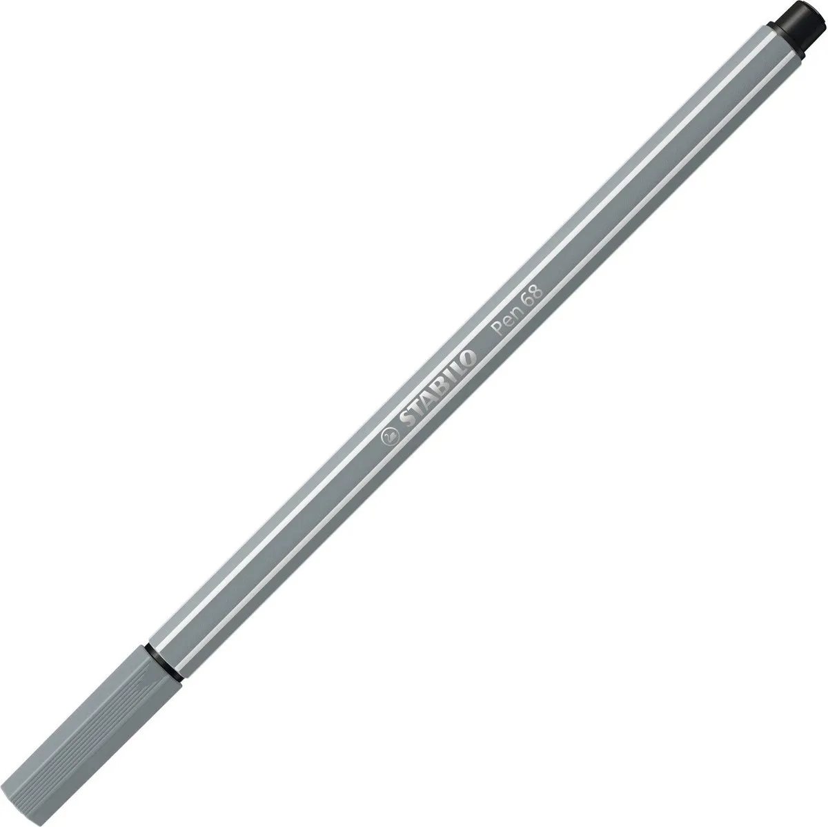 STABILO Pen 68 Premium Viltstift - Middel Koud Grijs