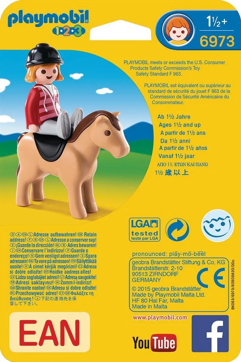 Playmobil Ruiter met Paard 6973 - Multicolor