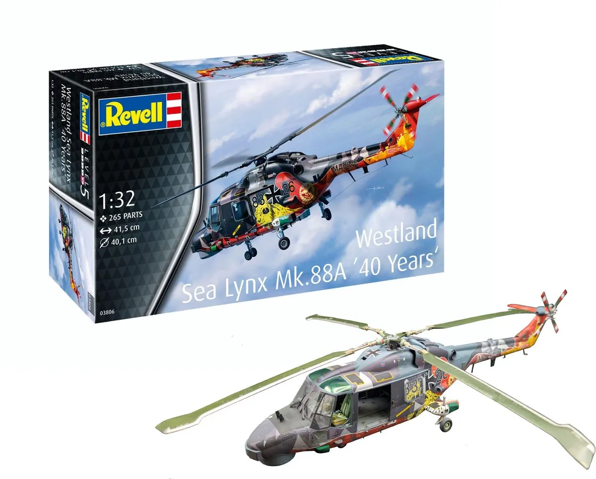 Revell 03806 Westland Sea Lynx MK.88A Modelbouwpakket - Helikopter 1:32 - Multi