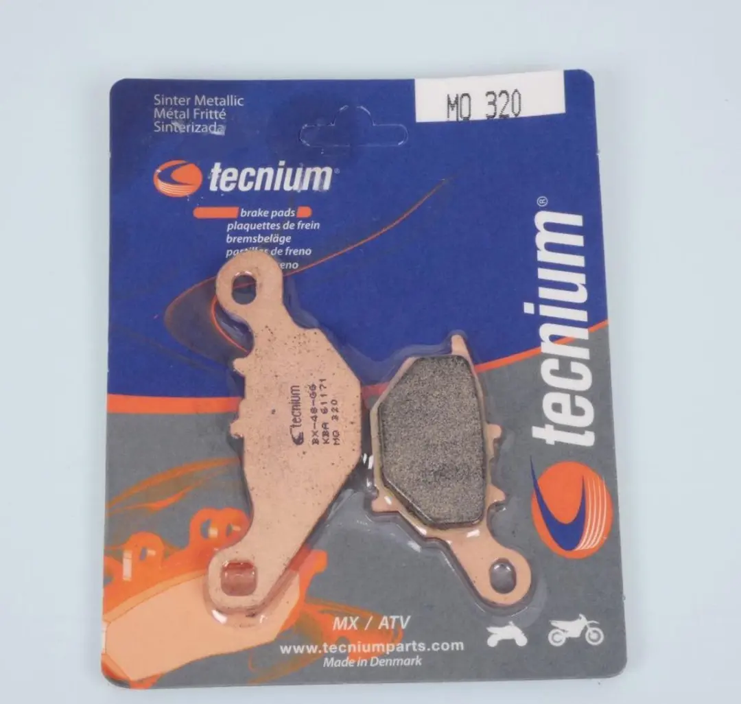 Tecnium achterremblokje voor Suzuki 85 RM 2005 tot 2023 MO320 Gloednieuw