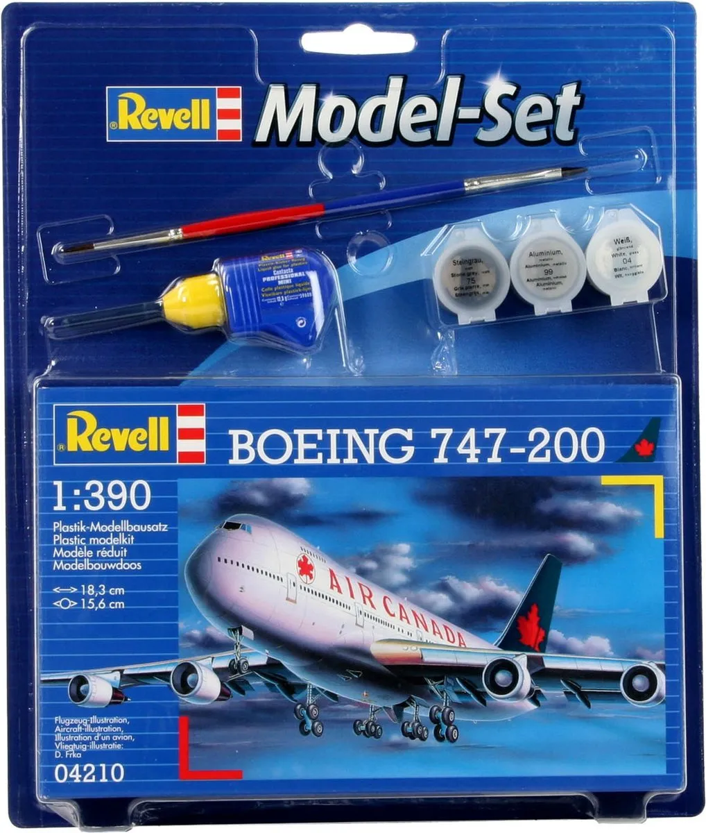 Revell Boeing 747-200 Air Canada Modelbouwpakket 1:390 - 60 Onderdelen