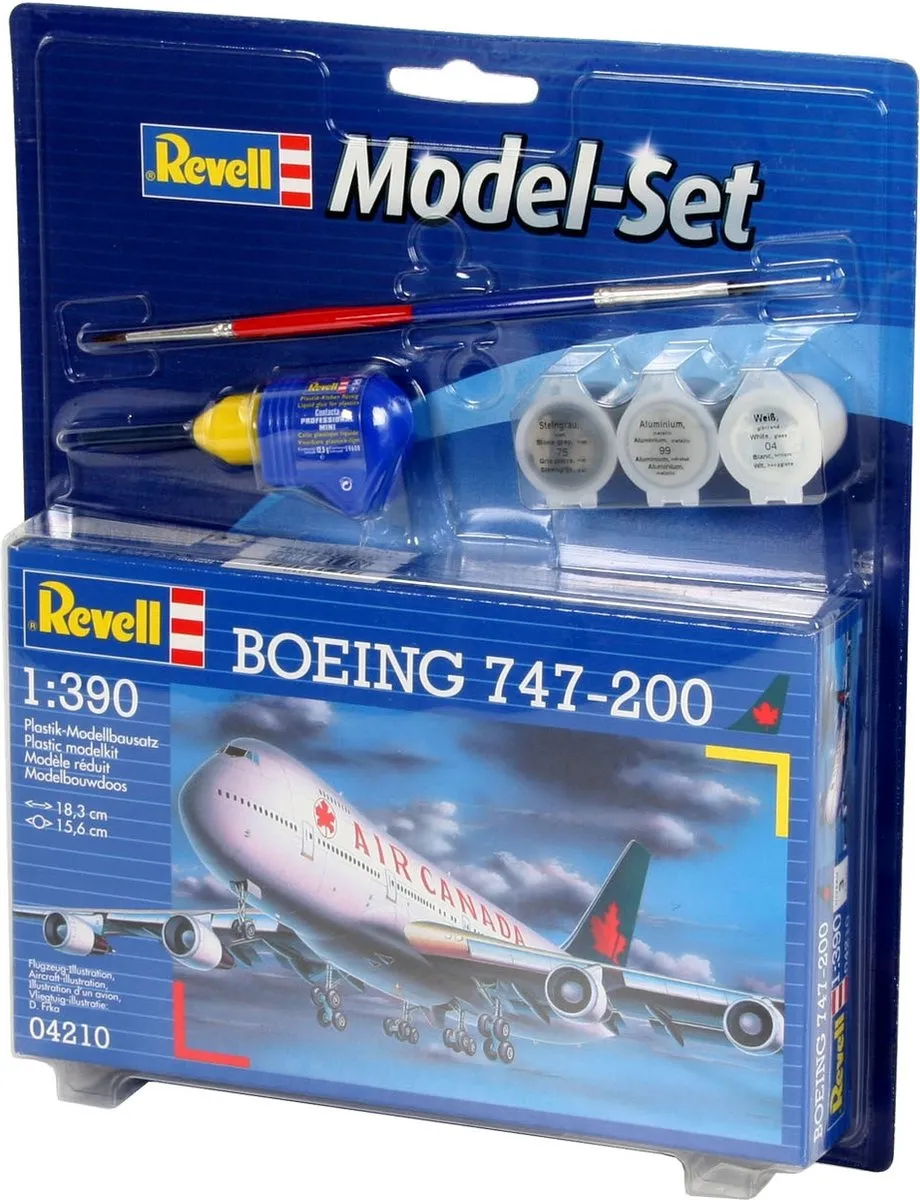 Revell Boeing 747-200 Air Canada Modelbouwpakket 1:390 - 60 Onderdelen