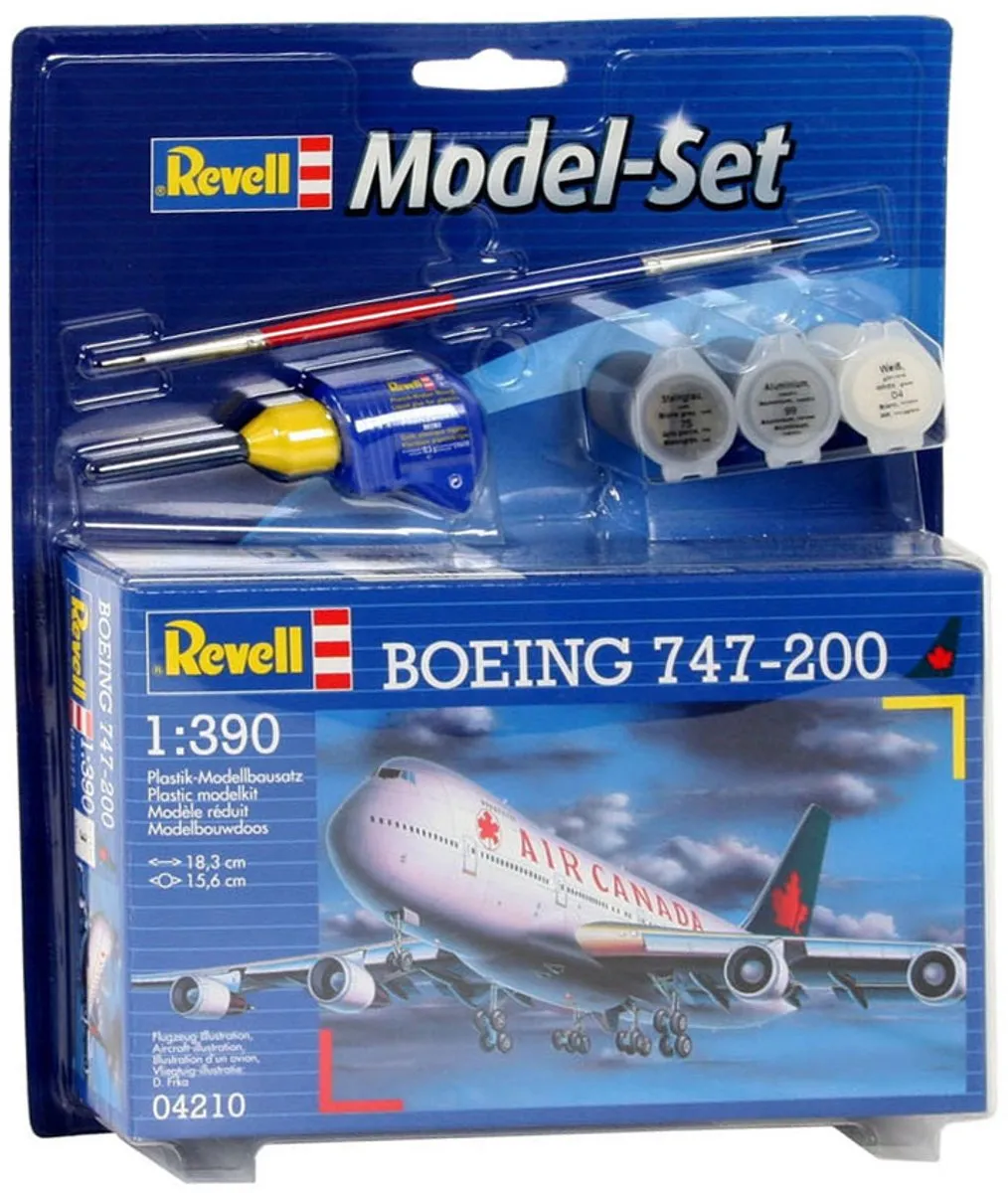 Revell Boeing 747-200 Air Canada Modelbouwpakket 1:390 - 60 Onderdelen