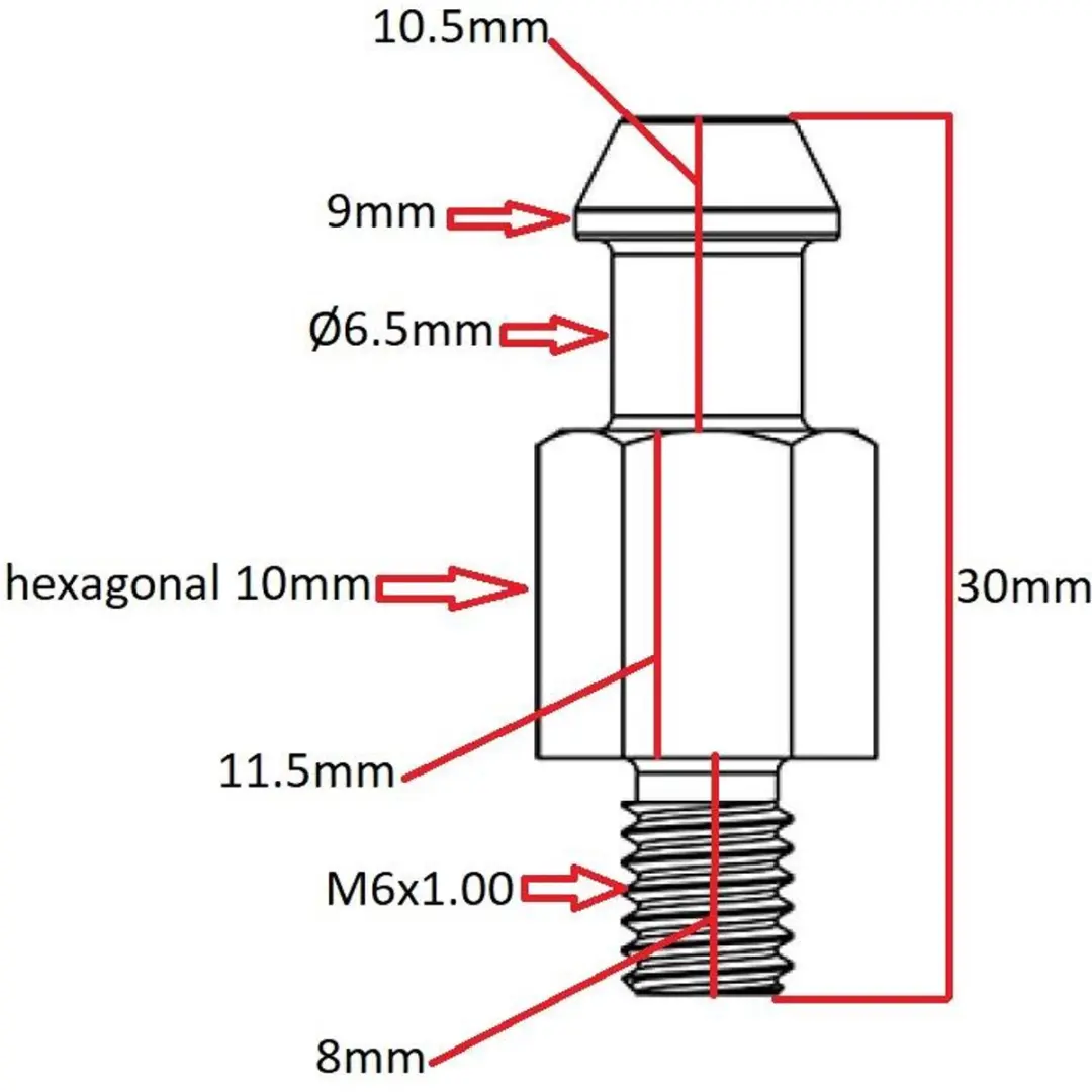 Pion long entrainement pompe à eau pour scooter Aprilia 50 Area 51 9010906X0000