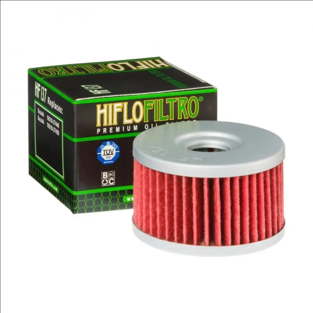 HifloFiltro HF137 Oliefilter - Suzuki DR 650 1991-1995 - Rood - afbeelding 3 van 4