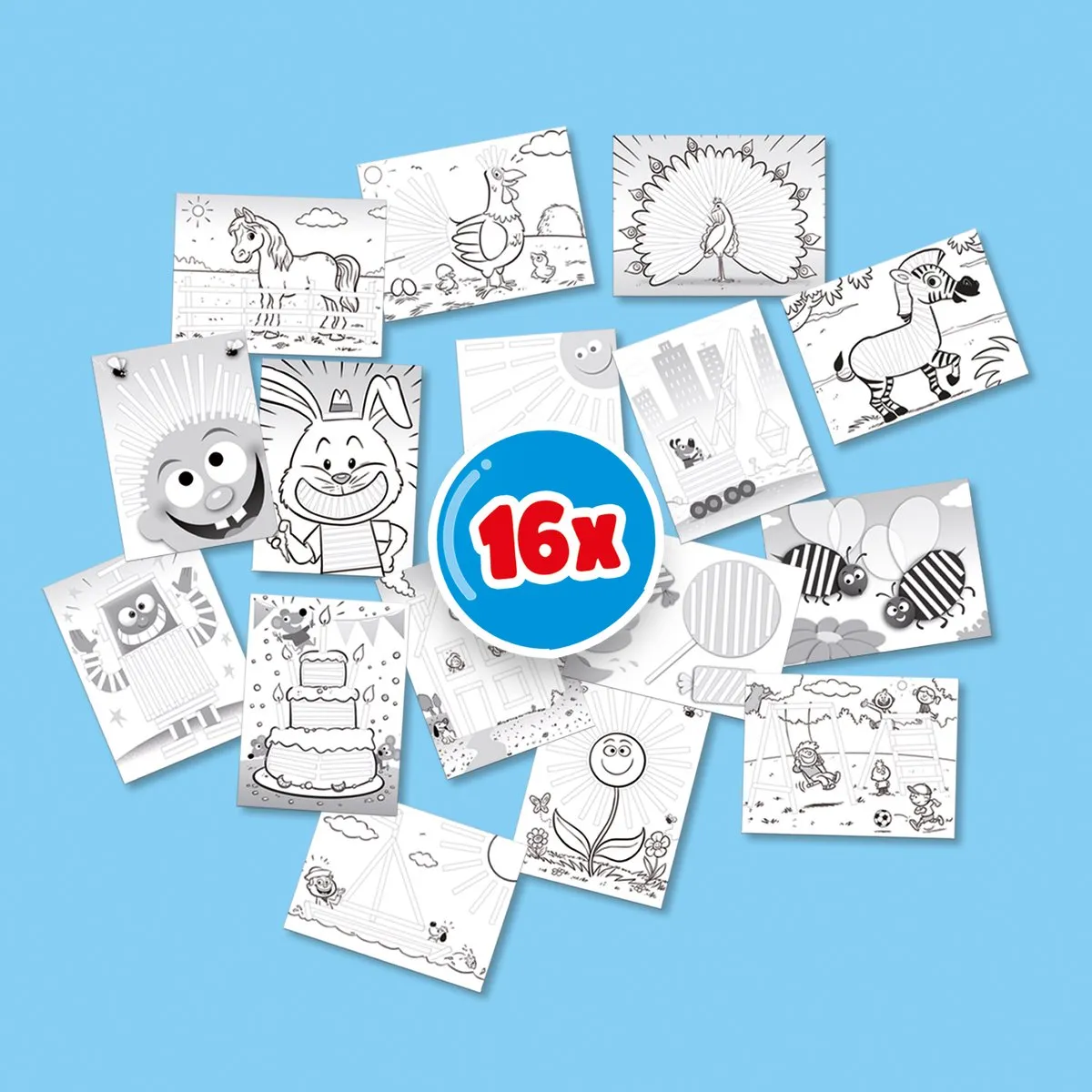 SES Creative Ik Leer Plakken Montessori Speelgoed - 21 Stuks