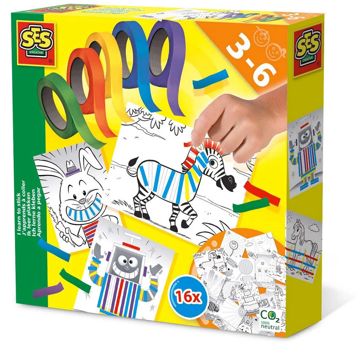 SES Creative Ik Leer Plakken Montessori Speelgoed