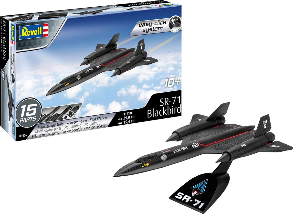 Revell 03652 Lockheed SR-71 Blackbird Modelbouwpakket - 1:110 - Zwart