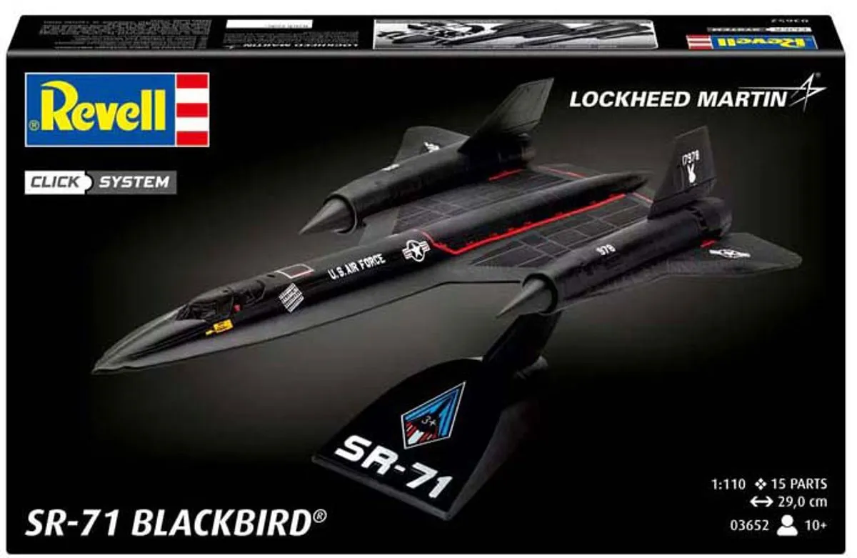 Revell 03652 Lockheed SR-71 Blackbird Modelbouwpakket - 1:110 - Zwart