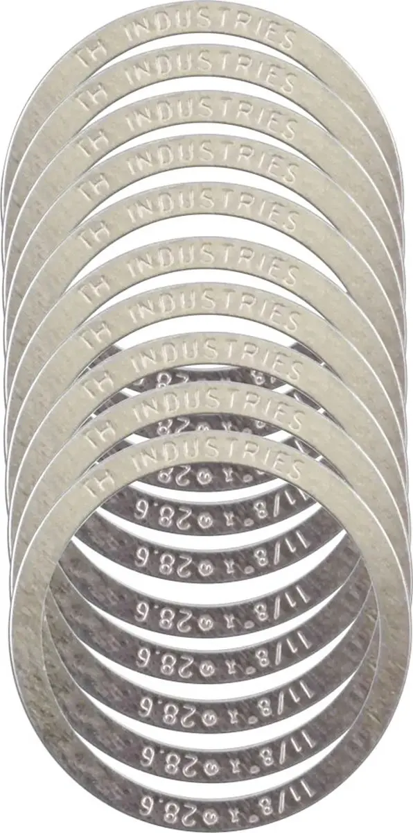 Elvedes Micro Spacer MW006 11/8 0.25 - 10 Stuks - Zilver - afbeelding 3 van 4
