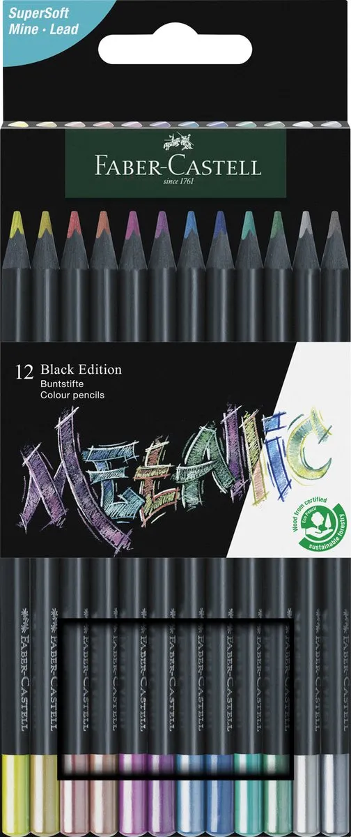 Faber-Castell FC-116415 Kleurpotlood - 12 Metallic