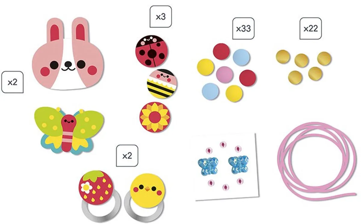 Janod Flower Garden Les Premiers Ateliers Bijoux - 4 Houten Sieraden