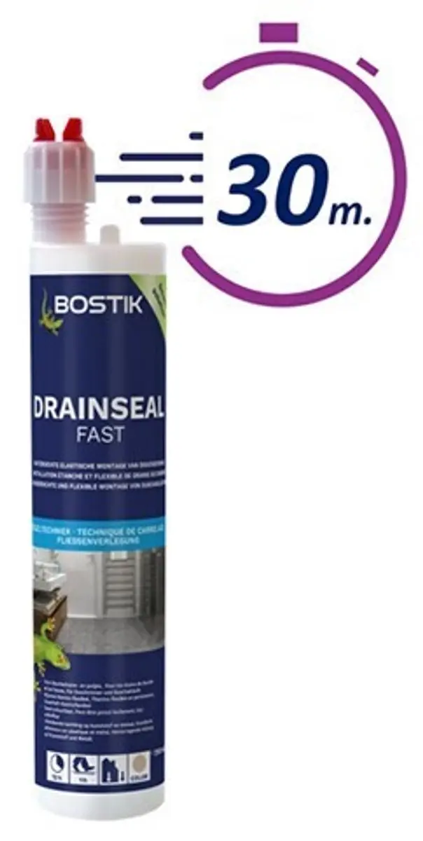 Bostik 7044 Drainseal Fast voor waterdichte montage van douchedrains